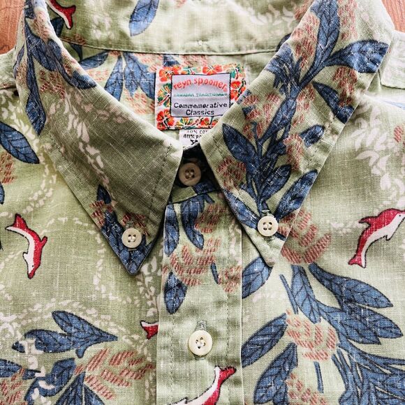 VTG Reyn Spooner Commemorative Classics Pullover Hawaiian Shirt XXL 26.5”x31” - Picture 4 of 8